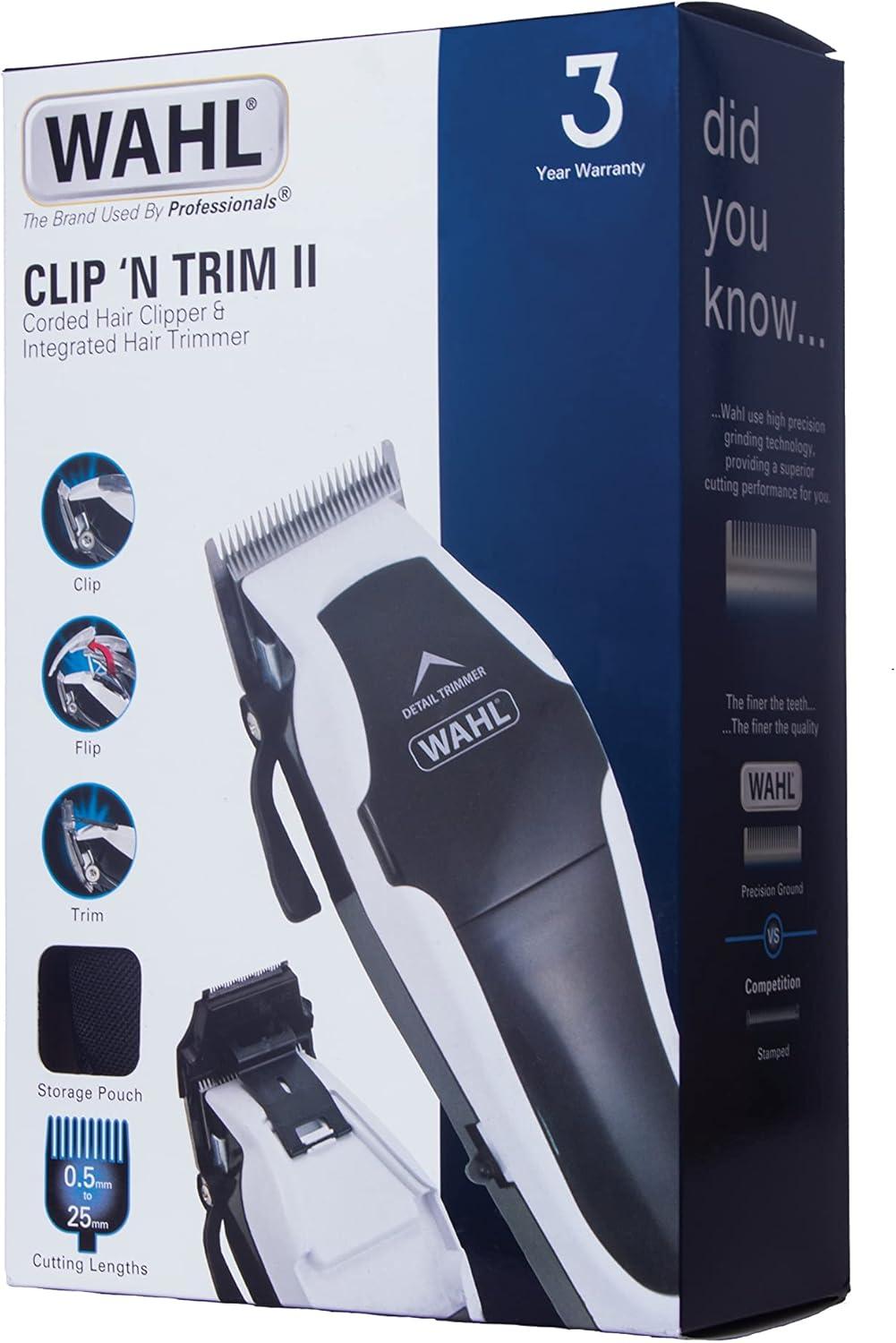 WAHL Clip N Trim II Hair Clipper Integrated Hair Trimmer Head