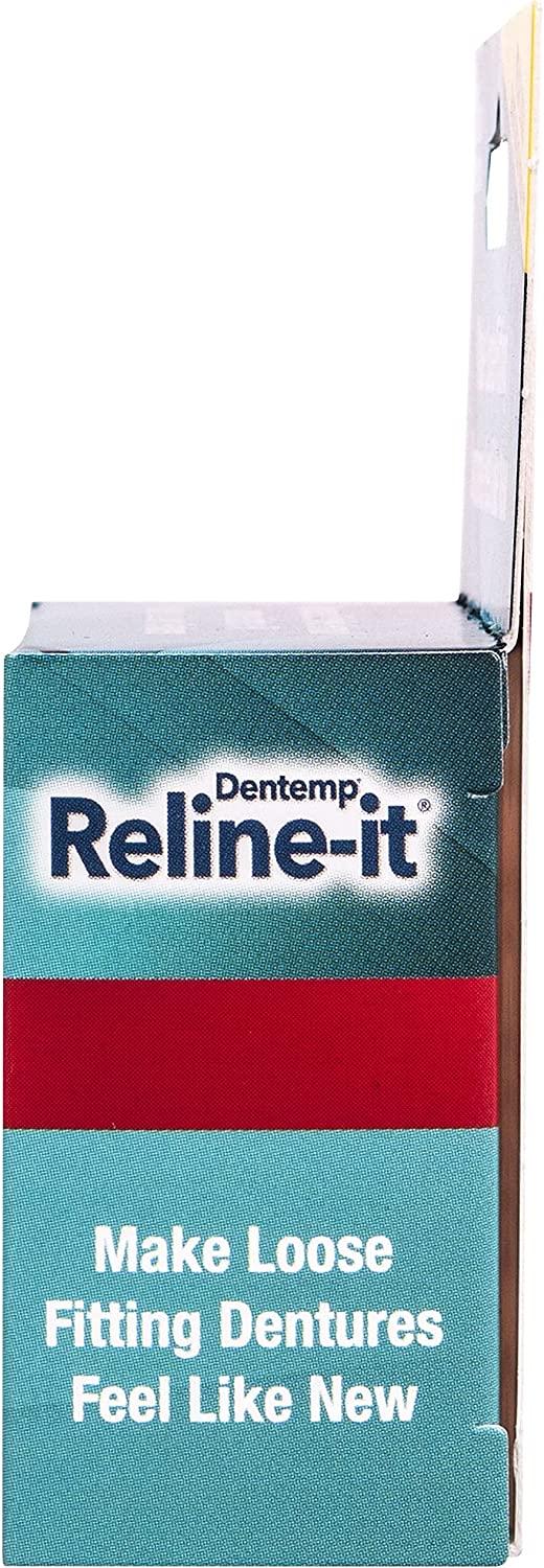Dentemp Repairit Denture Repair Kit & Relineit Denture Reliner