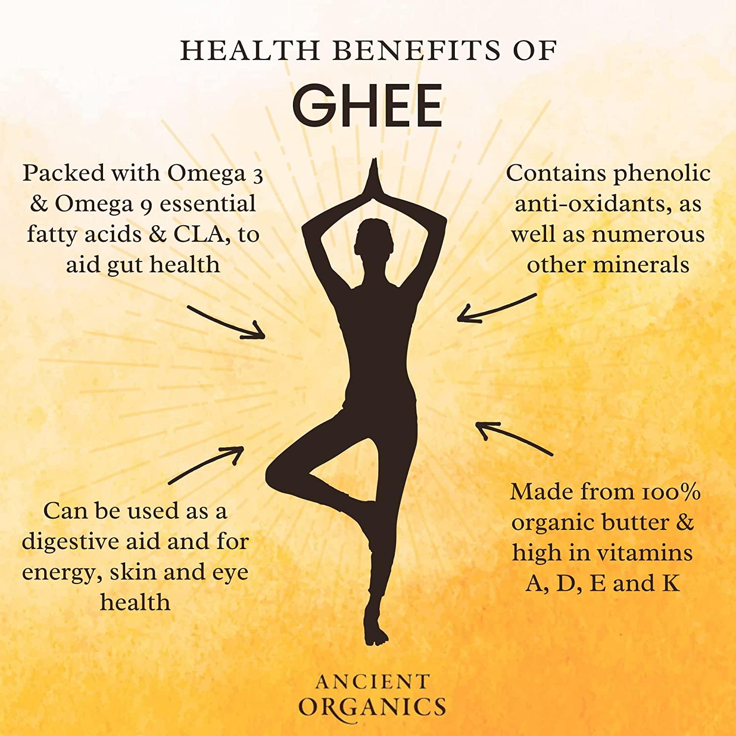 Ancient Organics Ghee, Organic Grass Fed Ghee Butter Gluten Free Ghee