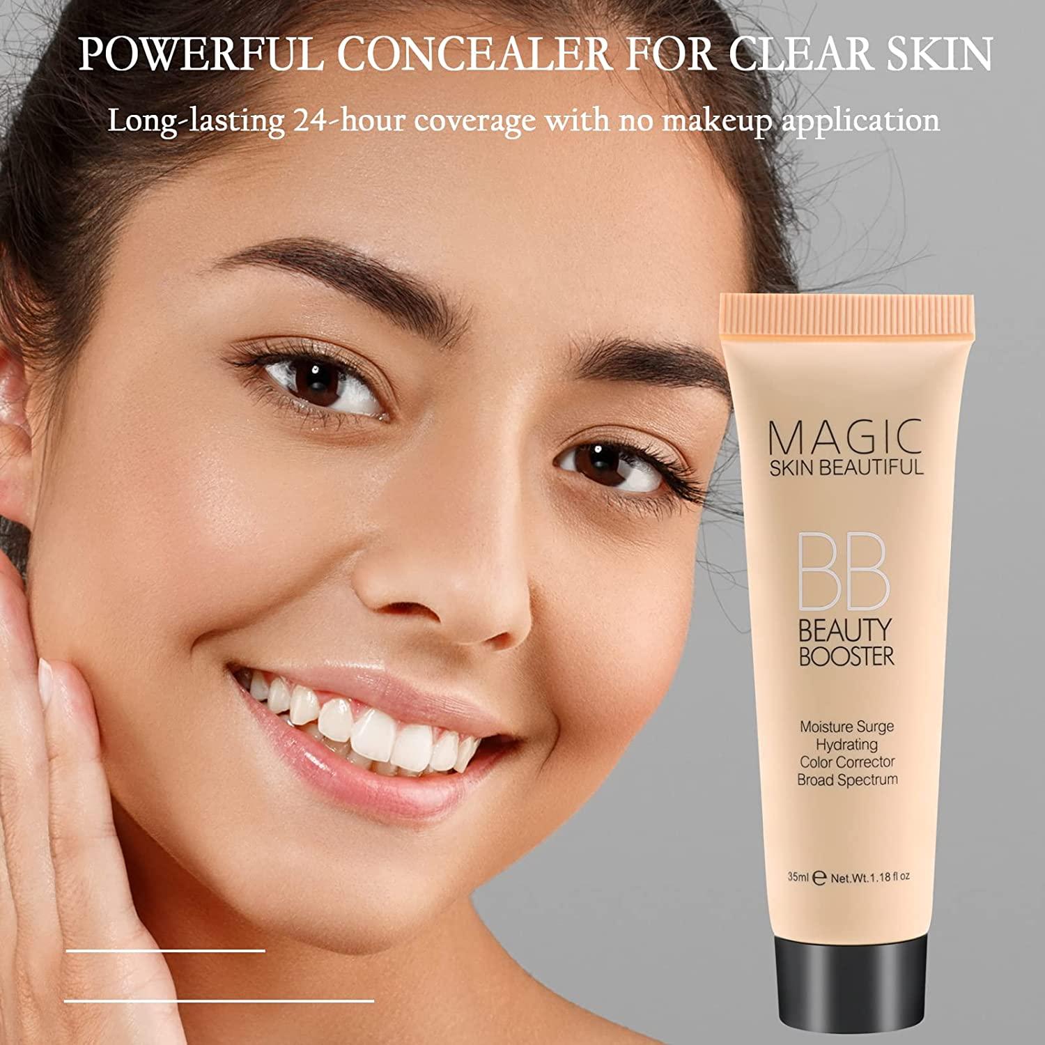 Boobeen Hydrating BB Cream, FullCoverage Foundation&Concealer, Color