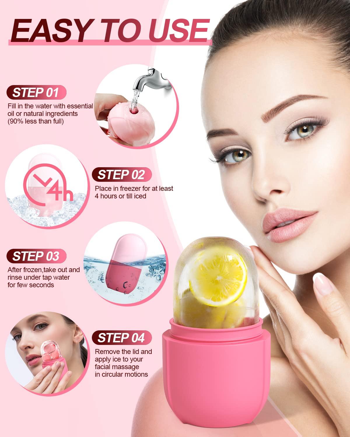 Beauty Ice Roller for Face & Eyes Puffiness Relief, Brightening, and