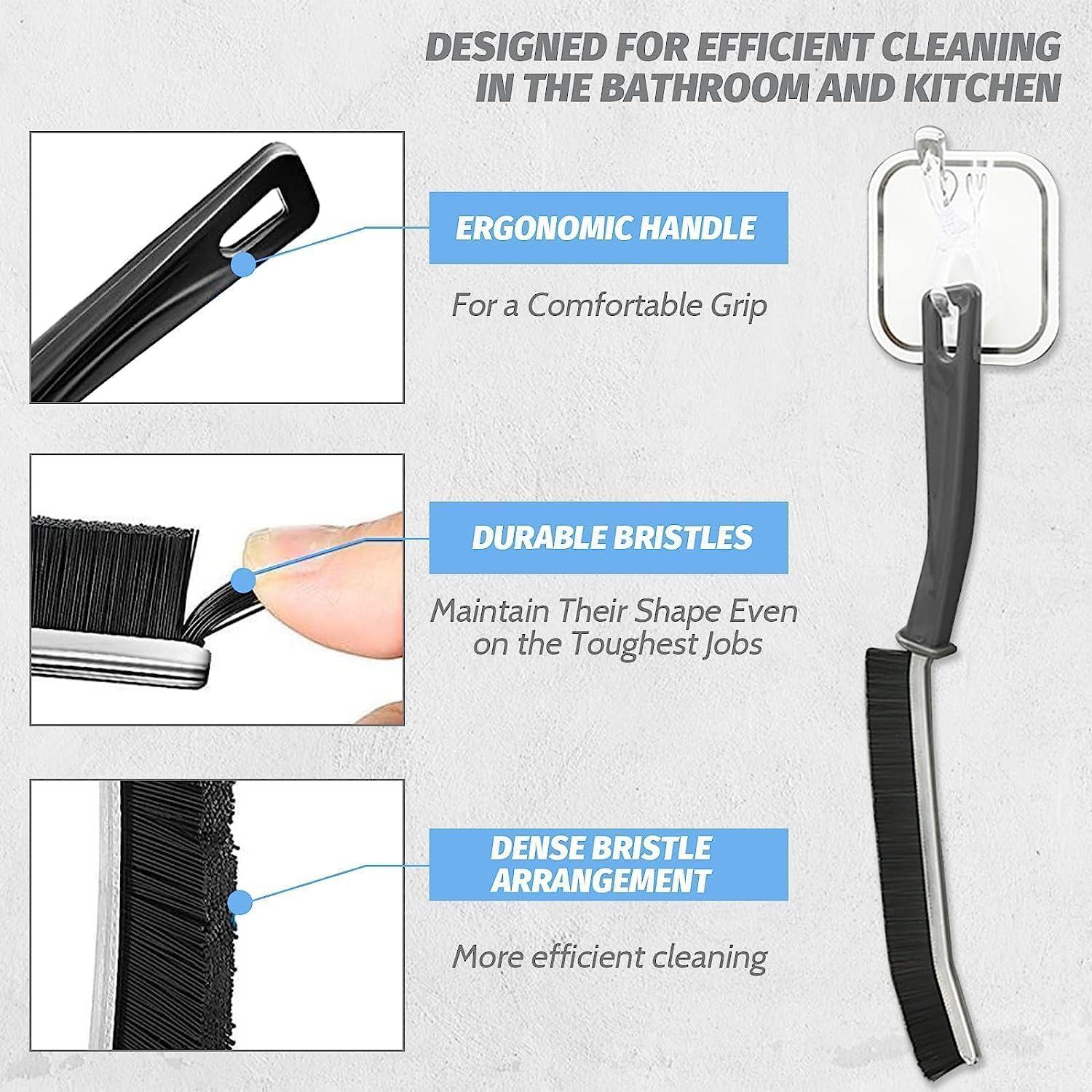 BIHIYII 2Pcs 2 IN 1 Crevice Cleaning Brush With Tweezer, Cleaning - View #7