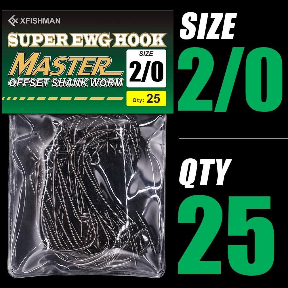 Offset-Worm-Hooks-for-Bass-Fishing-Rubber-Worms-Ewg-Wide-Gap-Bass-Hooks  Freshwater Texas Rig