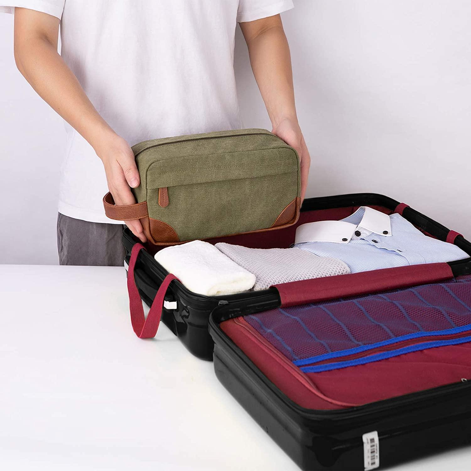 Vorspack Toiletry Bag Hanging Dopp Kit for Men Water Resistant