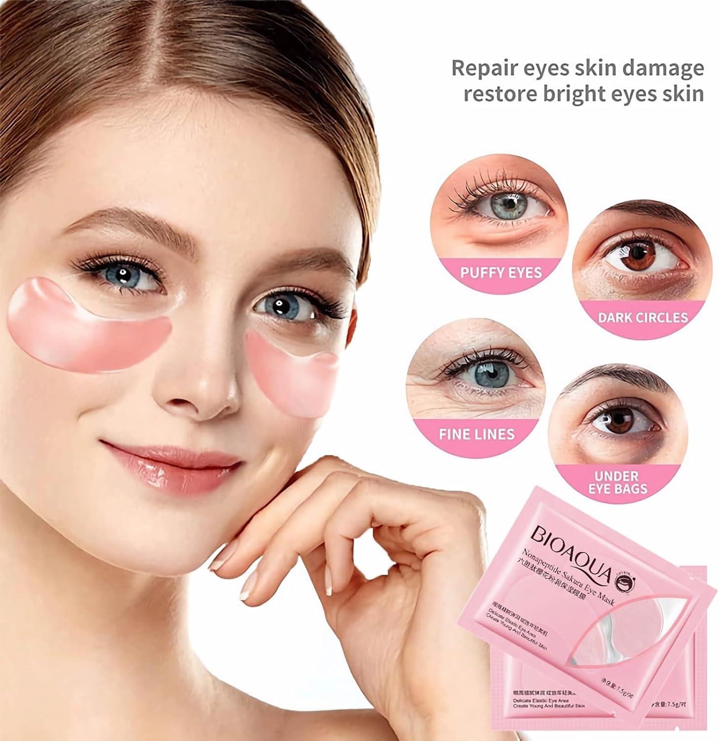 Under Eye Gel Patches (30 Pairs, Mix Box Day & Night), Caffeine Under Eye Patches For Dark Circles, Hydrogel Mask With Collagen & Vitamin C For - View #7