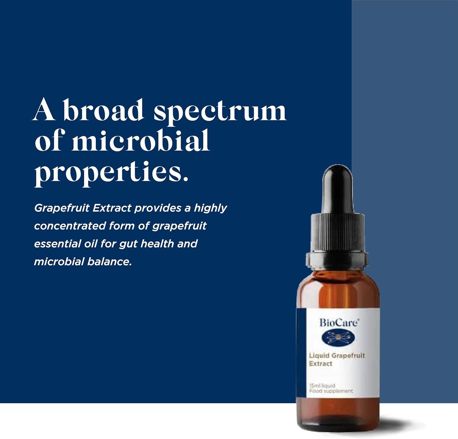 BioCare Liquid Grapefruit Extract for Gut Health and Microbial