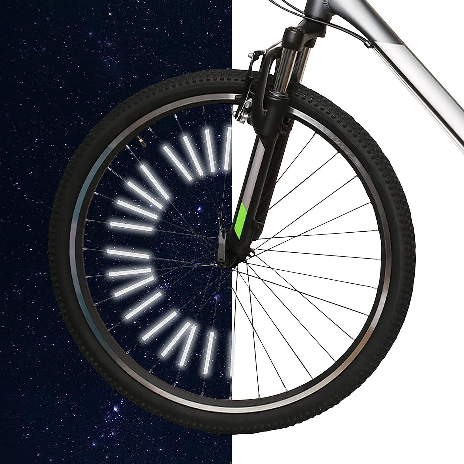 inheming 48 PCS Bike Spoke Reflectors, Bicycle Wheel Spoke Wraps