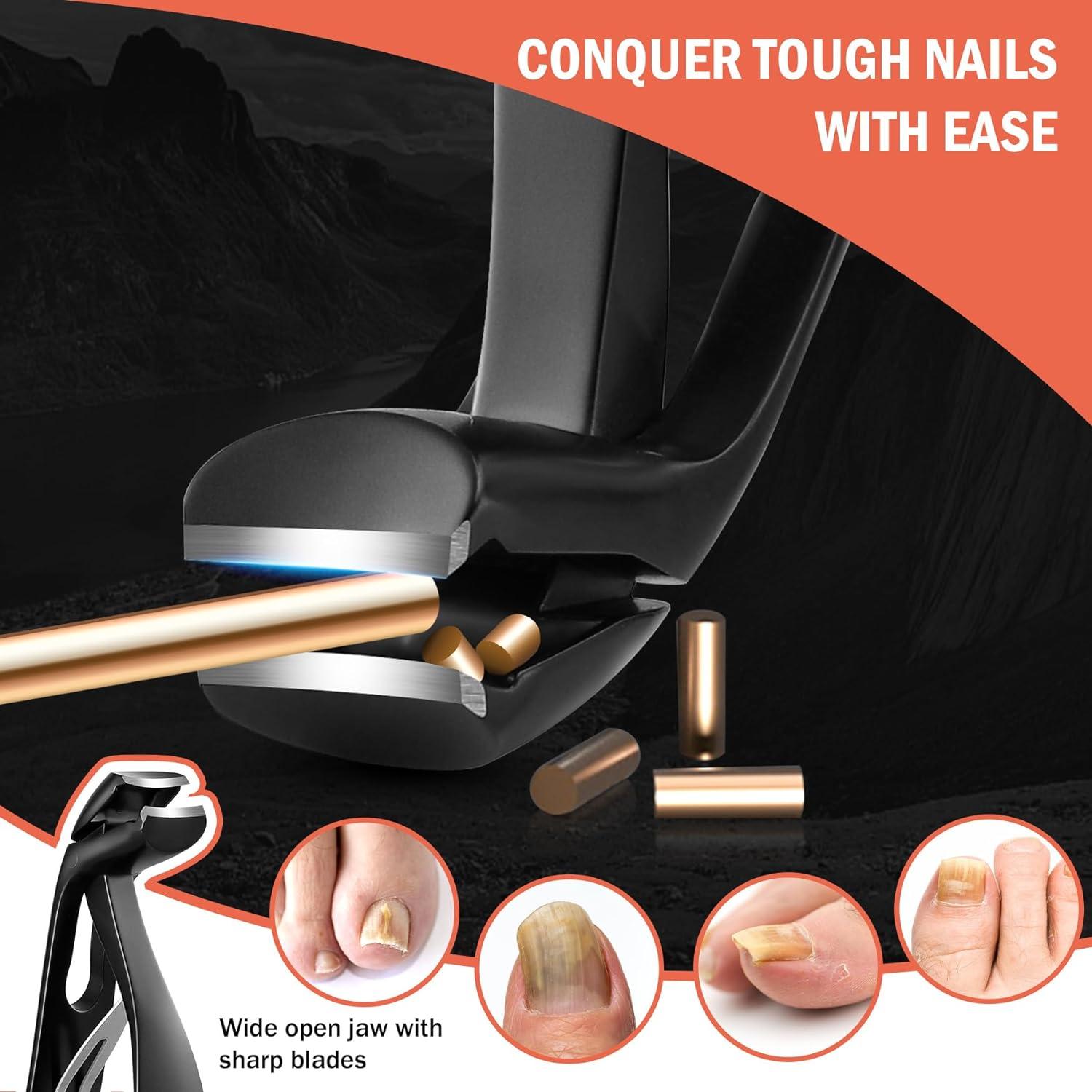 Amazon.com : uxcell 2 PCS Angled Nail Clipper Set, Metal Slanted Edge Nail  Cutting Clippers for Women and Men, Sharp Fingernail Cutter Toenail Clippers  for Thick Toenails, Silver : Fingernail Clippers :