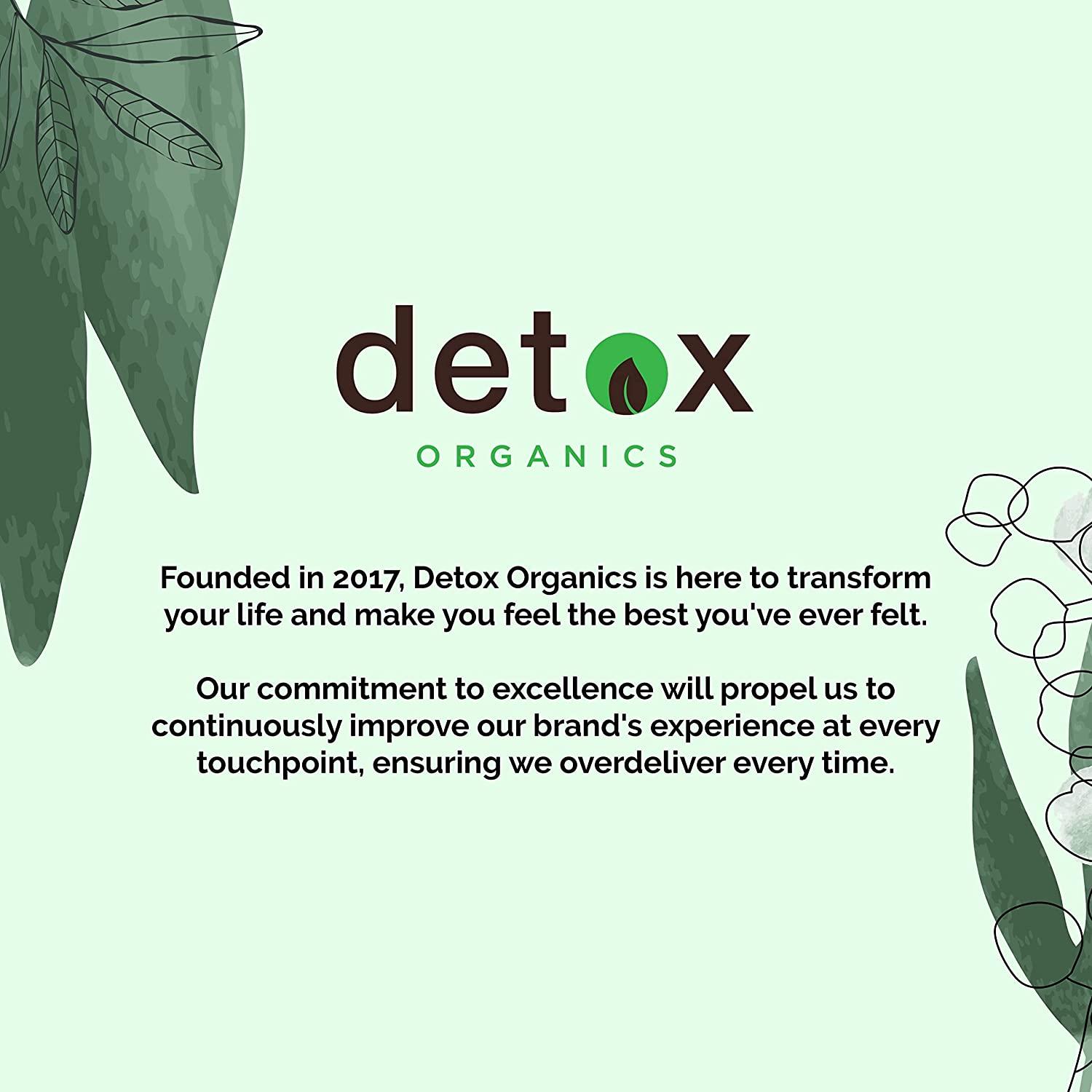 Detox Organics Activated Charcoal, Activated Coconut Charcoal Capsules