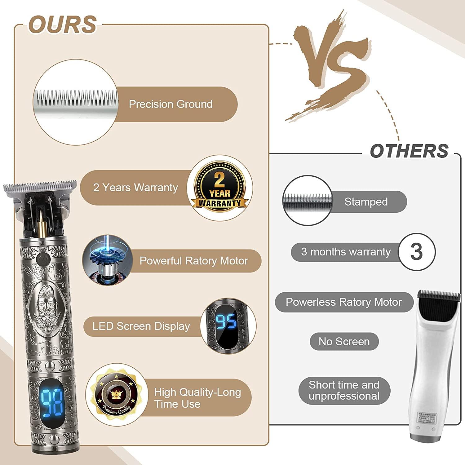 Cheap Electric Hair Clipper Man Barber Electric Shavers LCD 0mm