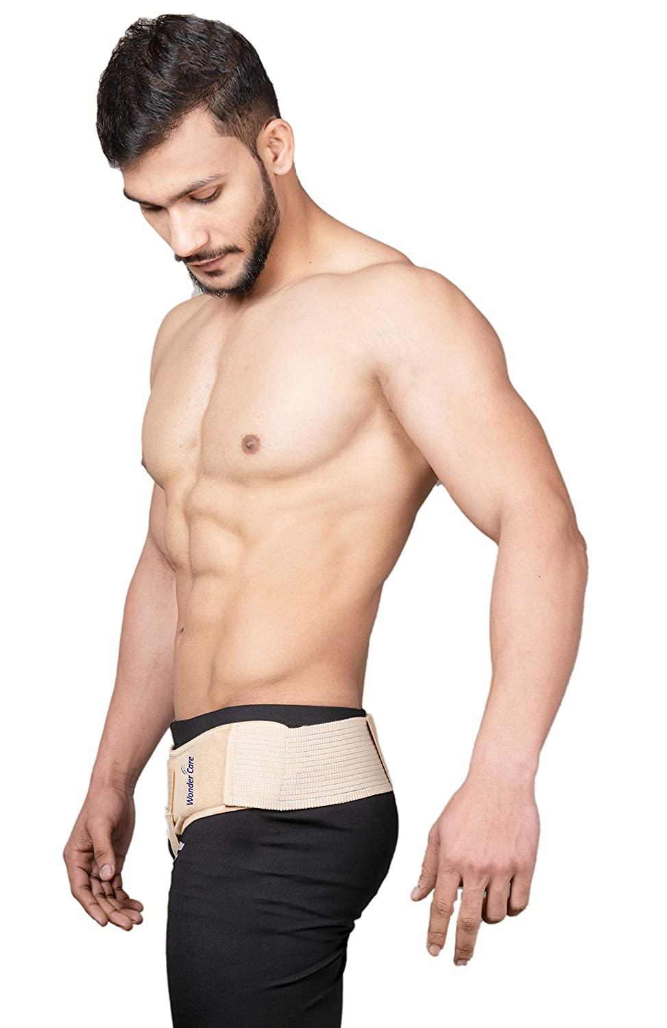 Wonder Care Hernia Belt for Men - Groin Hernia Support for Men 2 Removable  Compression Pads Adjustable