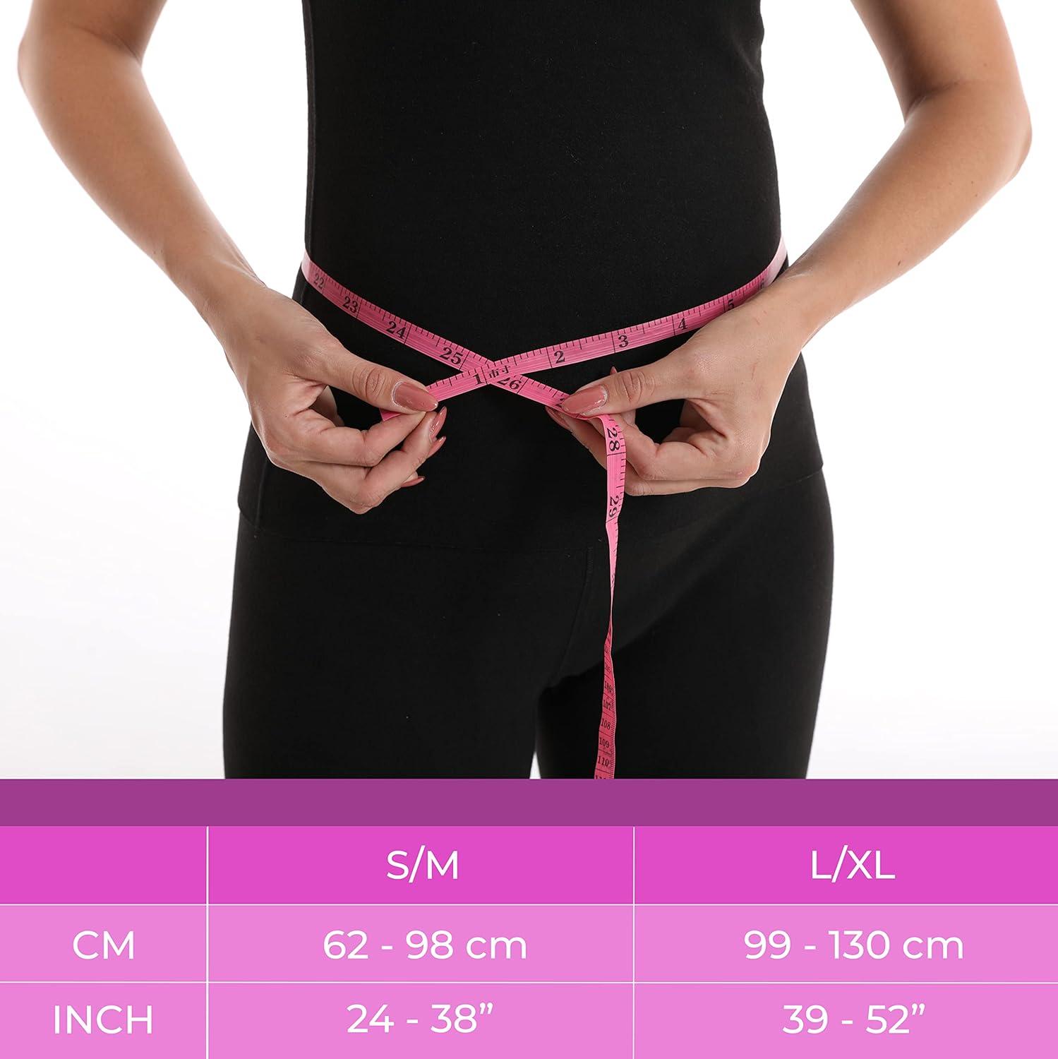 Umbilical Hernia Support Belt for Women. Adjustable Abdominal