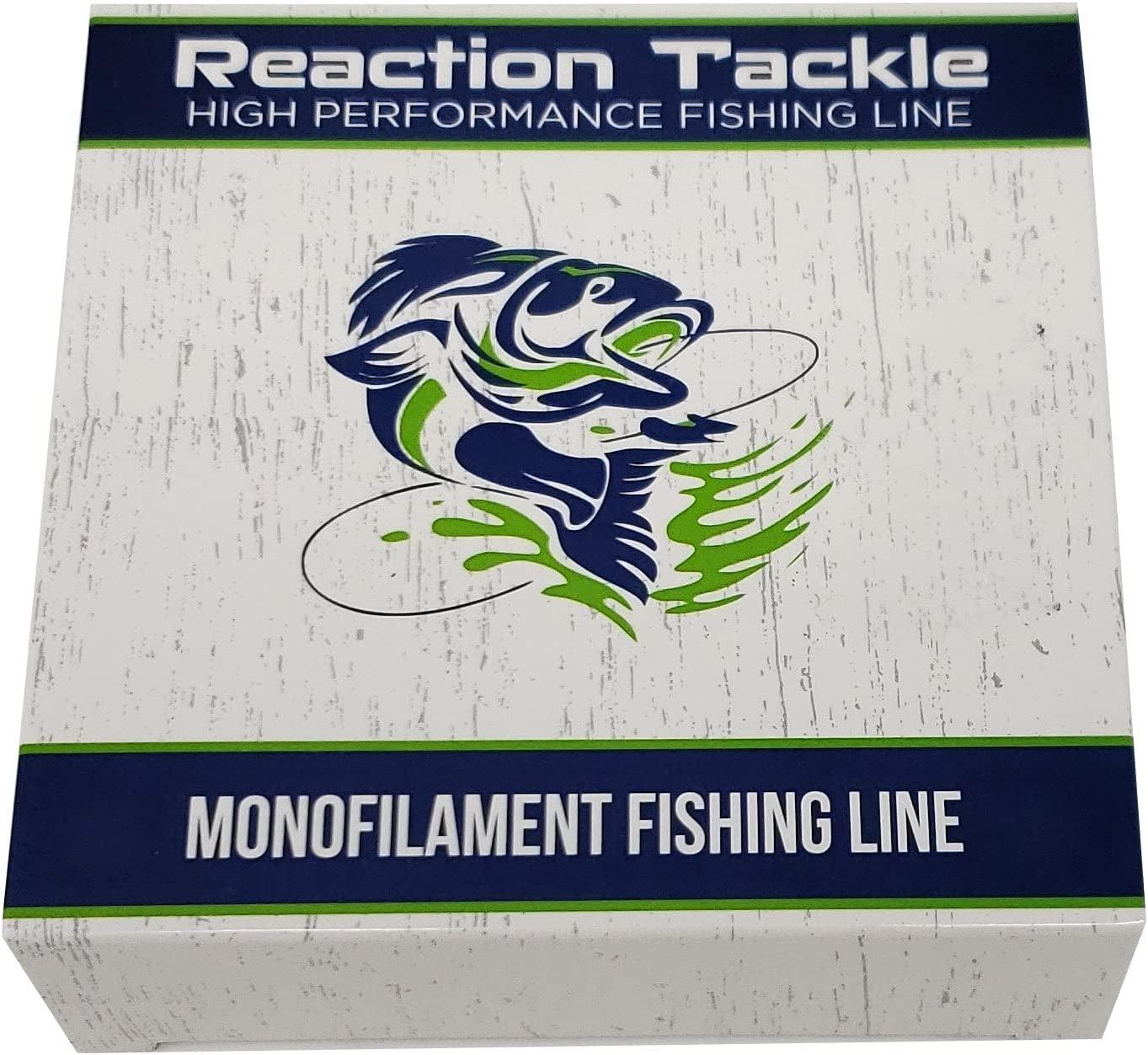 Reaction Tackle Monofilament Fishing line- Various Sizes and Colors Hi Vis  Green 30LB (500 yards)