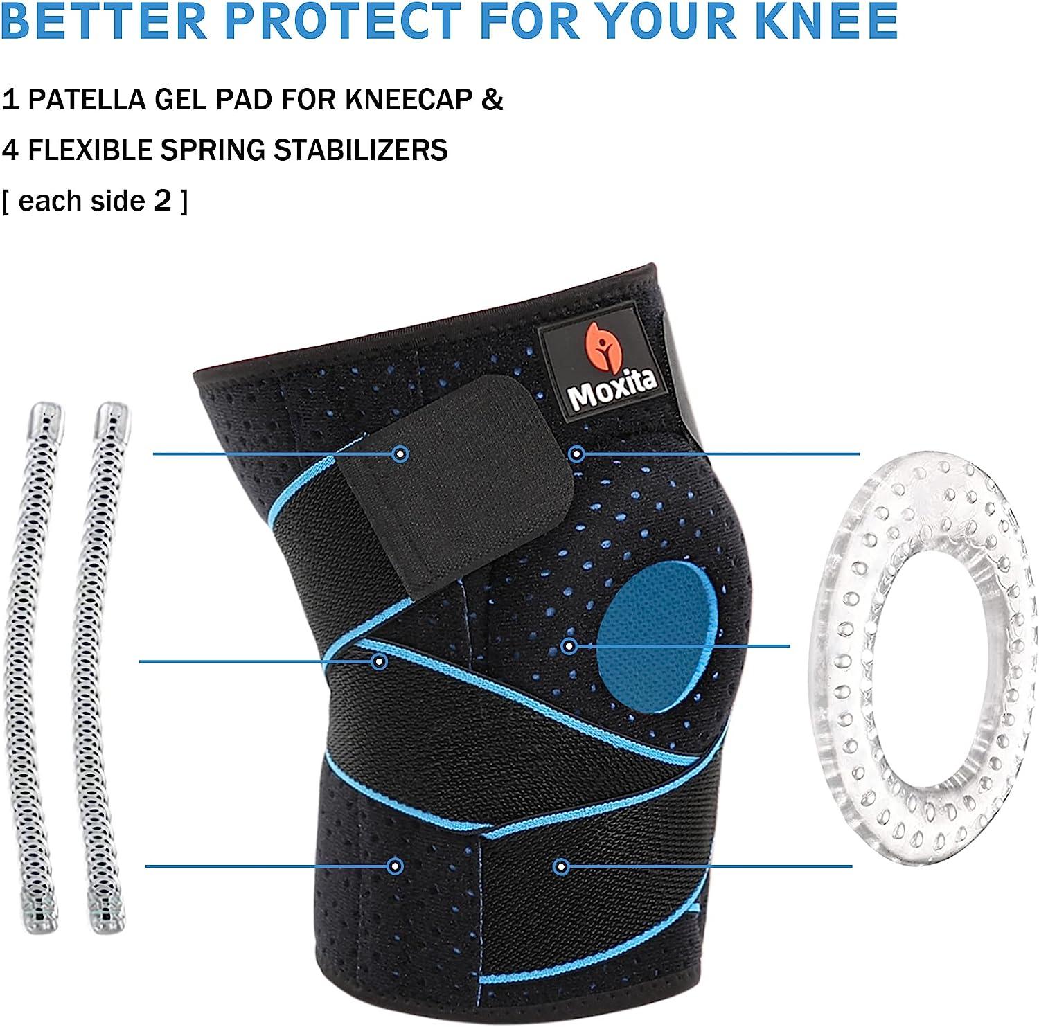 Moxita Knee Brace with Side Stabilizers & Patella Gel Pads