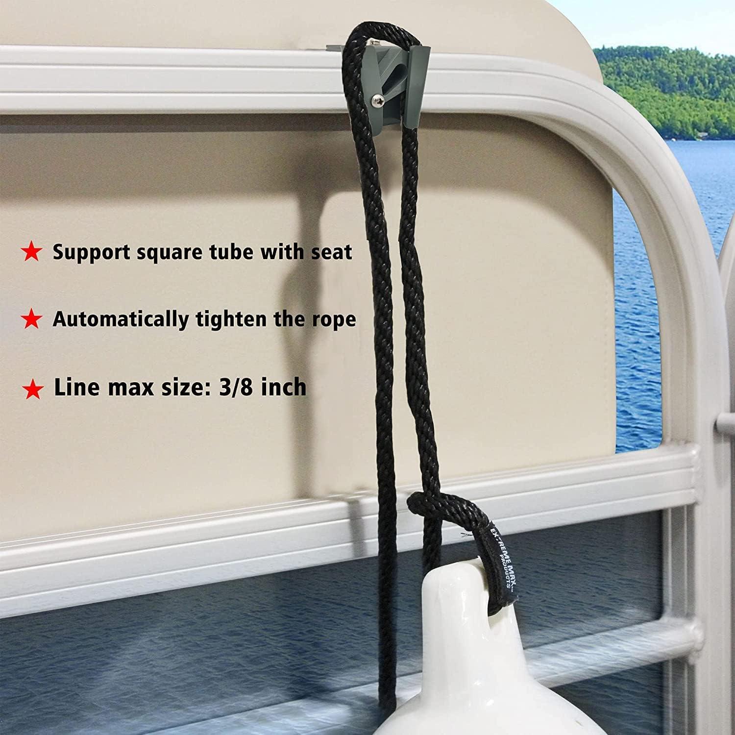 NKEOSN Pontoon Fender Clips with Spring, Boat Fender Clips for