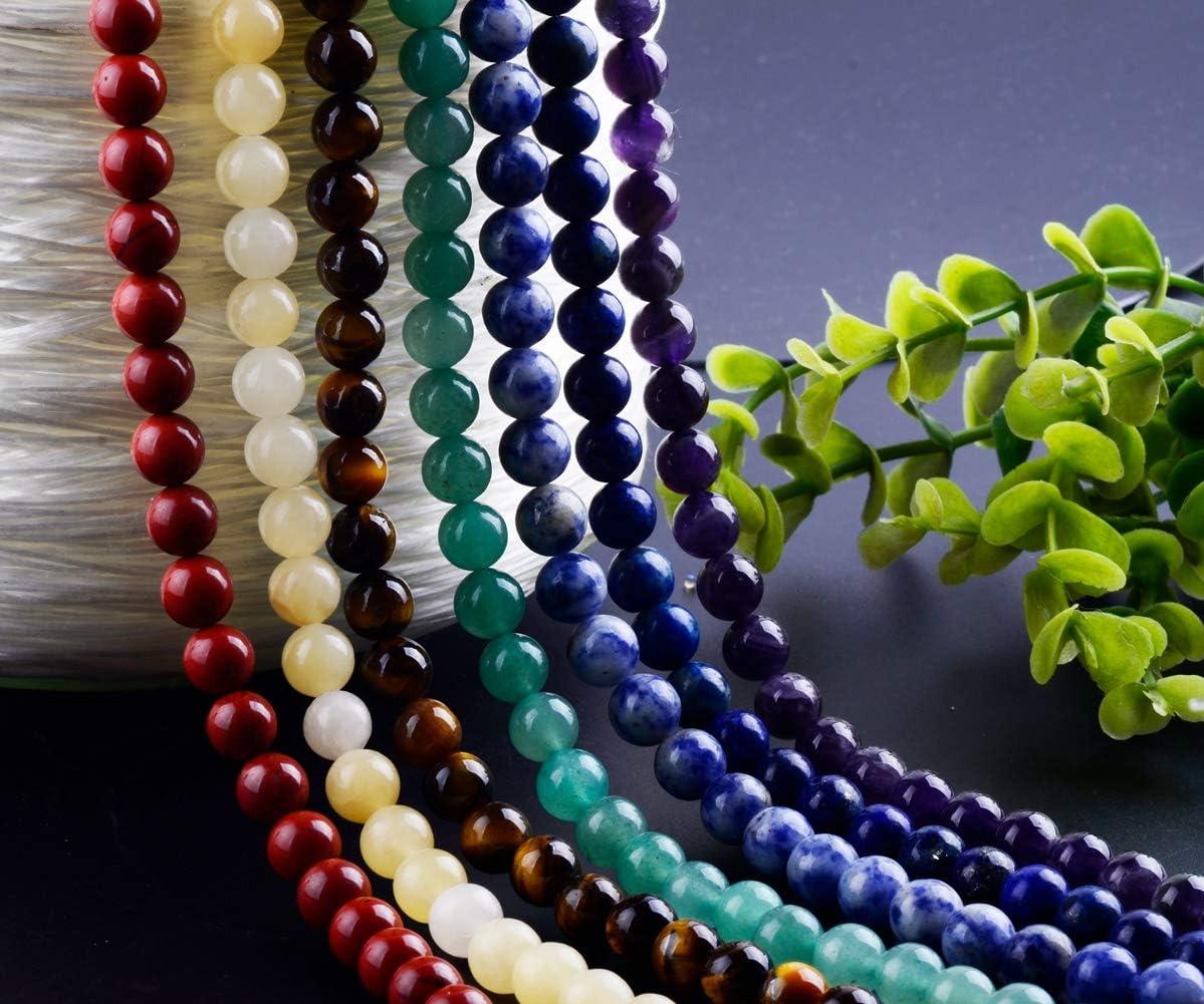 8mm Mens Womens Spot Fashion Natural Round Gemstone Beads Stretchable  Bracelets