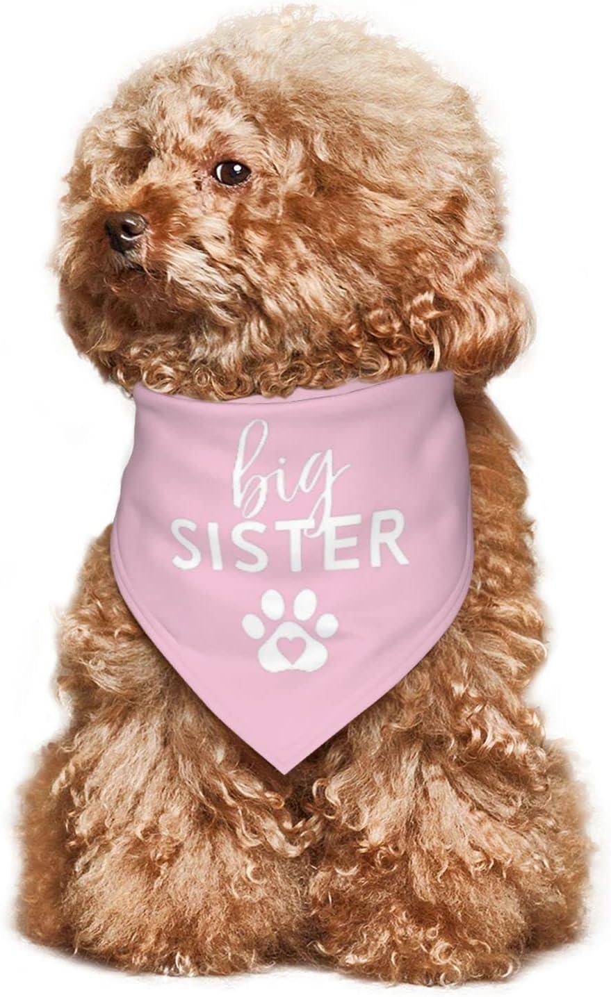 Vercoise Big Sister Dog Bandana Gender Reveal Photo Props