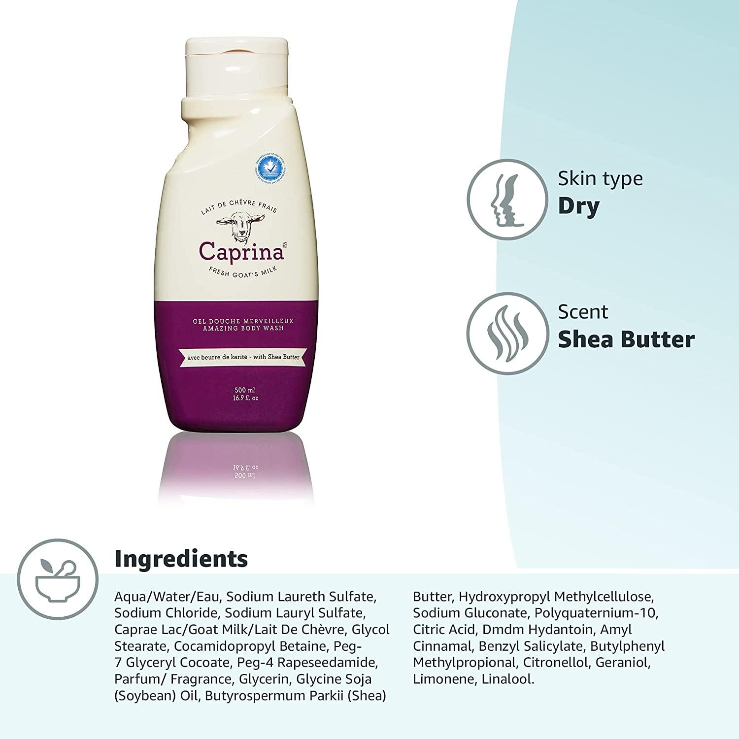 Caprina Fresh Goat's Milk Amazing Body Wash Shea Butter