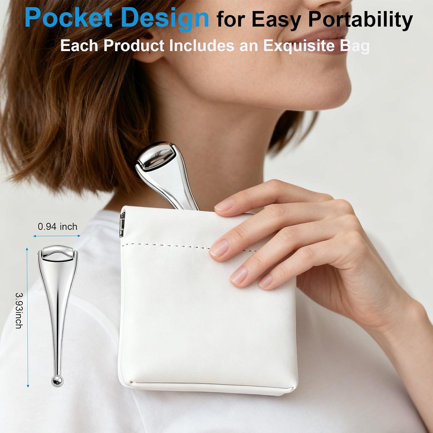 NKQ Metal Eye Roller for Dry Eyes,Eyelid Roller for Chalazion,Stye