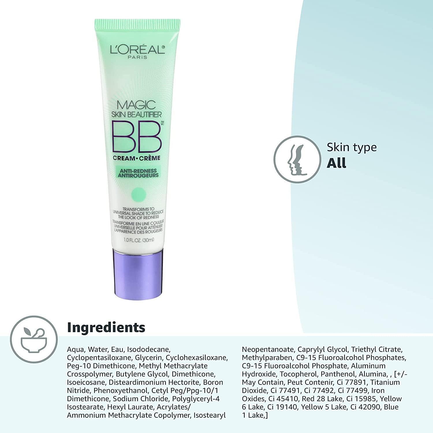 køber sandsynlighed bestikke L'Oreal Magic Skin Beautifier BB Cream 820 Anti-Redness 1 fl oz (30 ml)