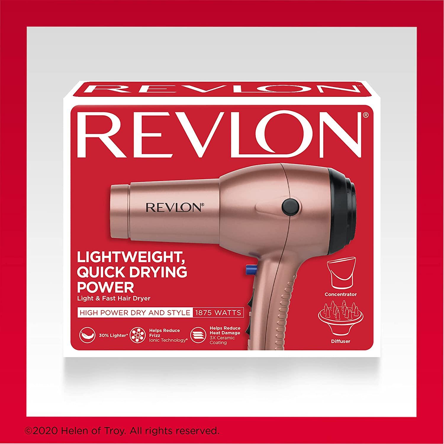 Revlon 1875W Light & Fast Hair Dryer for Stunning Blowouts