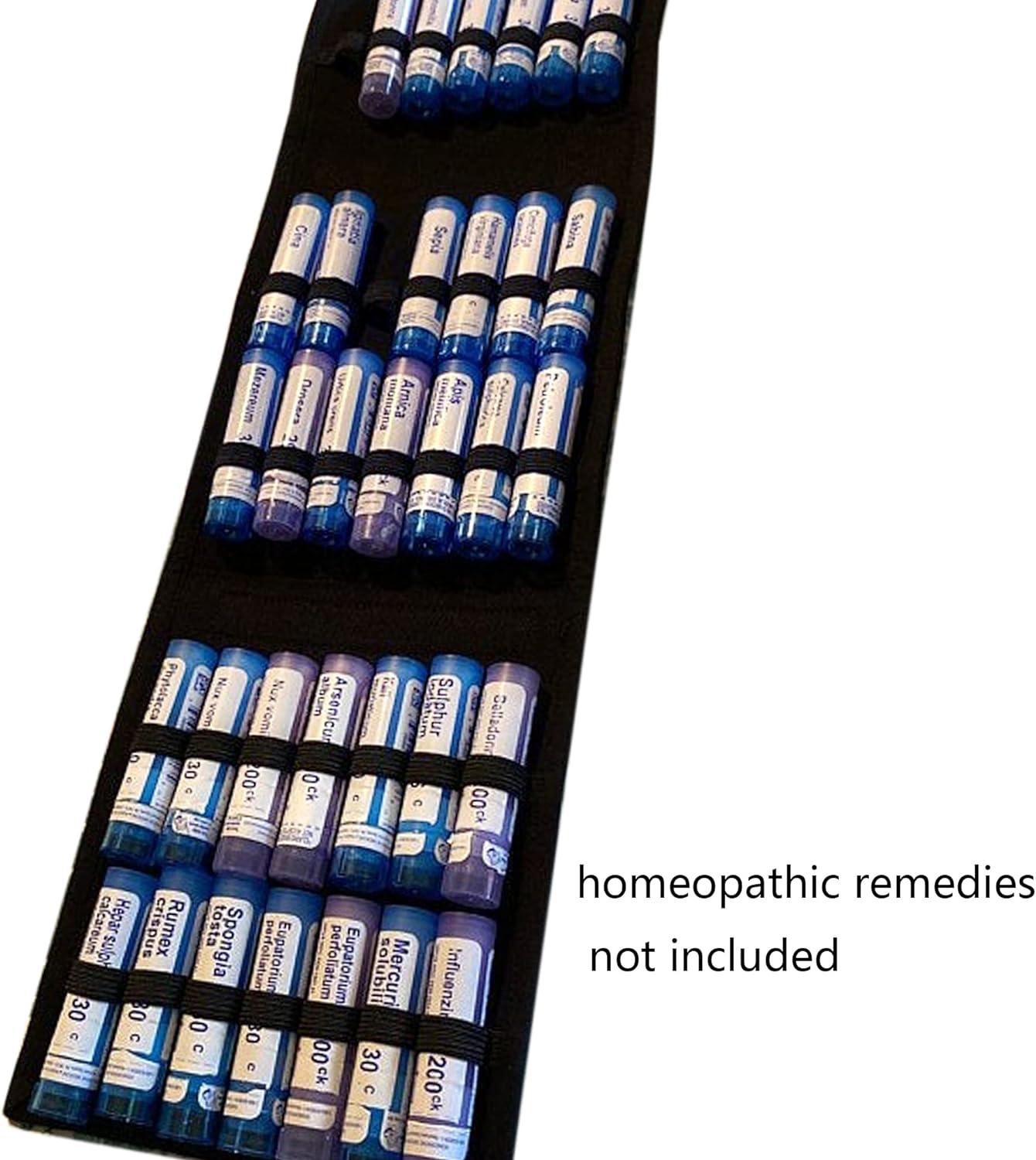  Foldable Homeopathy Storage Case Homeopathy Organizer Box Kit  for 42 Tubes : Health & Household