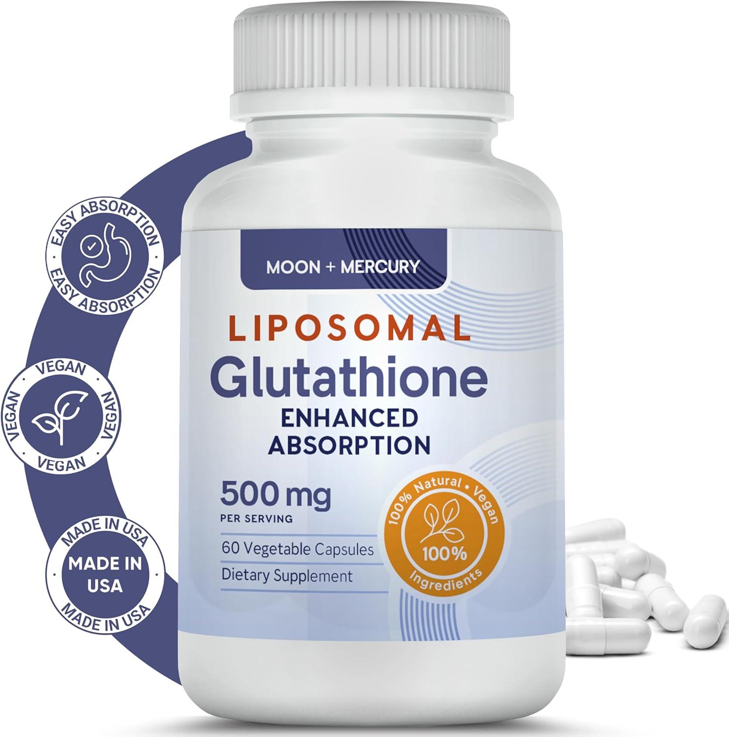 Liposomal Glutathione Capsules - Enhanced Reduced Glutathione Supplement |  60 Count for Optimal Detox & Health | Buy Now with Express International  Delivery | GoSupps.com