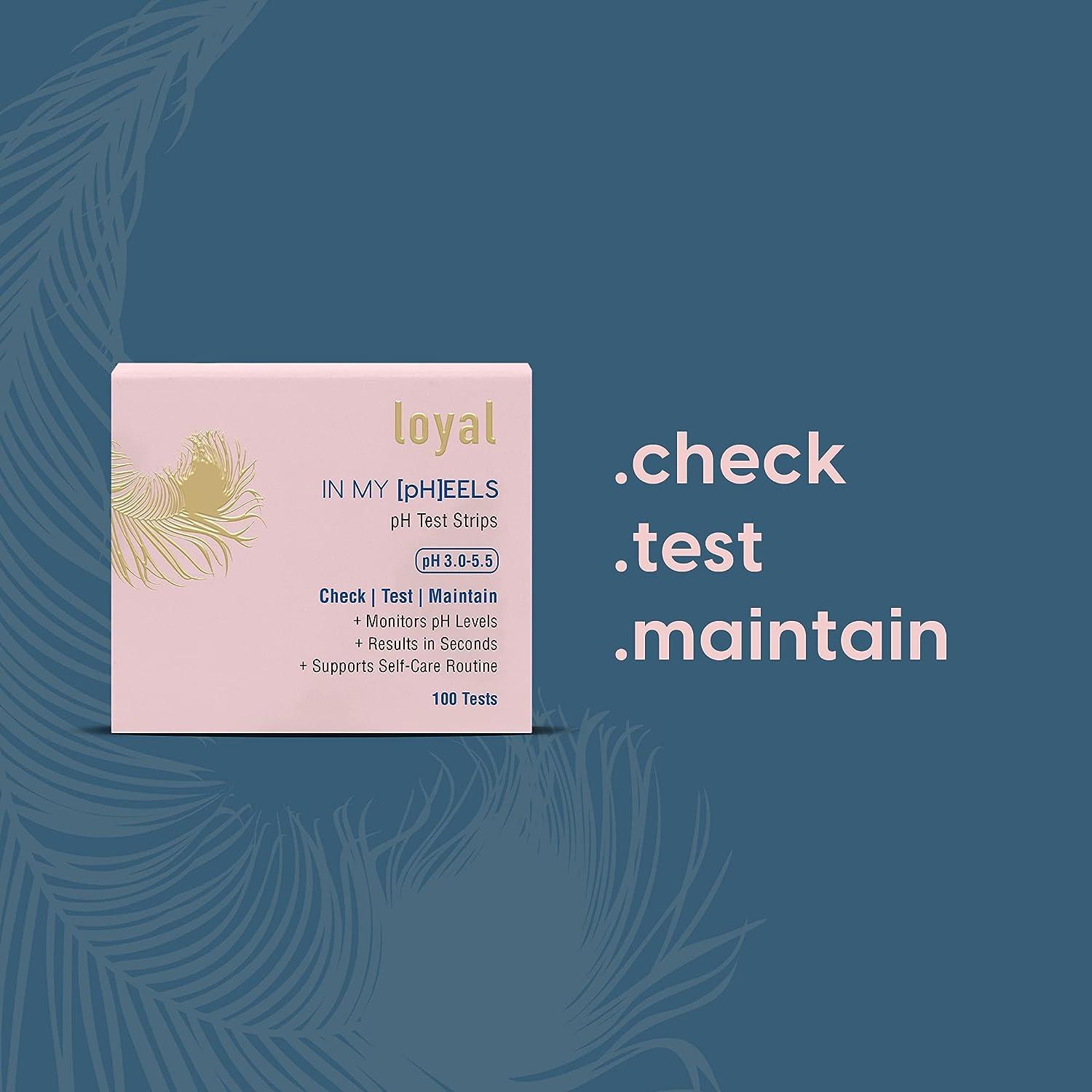 Loyal in My PH EELS Feminine pH Test Strips 35.5 Monitors pH Levels