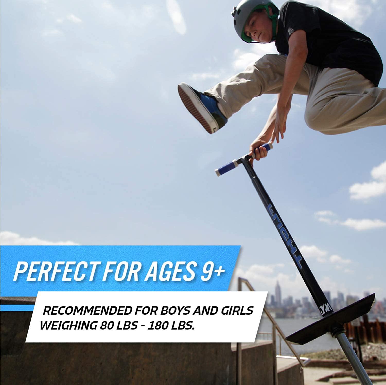 NSG Flight Premium Performance Pogo Stick Ages 9 and Up Blue