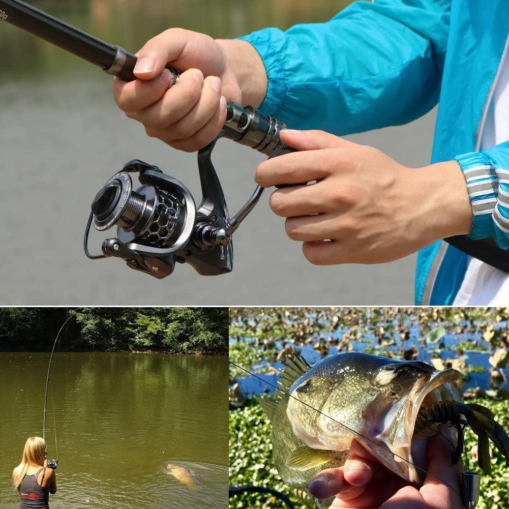 Sougayilang Spinning Fishing Rod and Reel Combos Portable