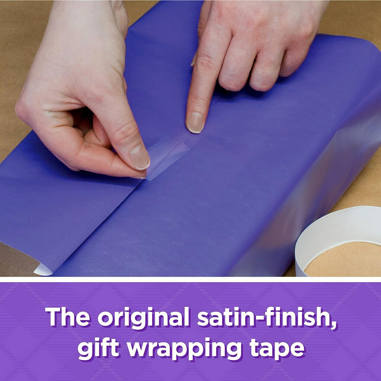 Scotch Gift Wrap Tape, 6 Rolls, The Go-To Tape for The Holidays, 3/4 x 650 Inches, Dispensered (615-gw)