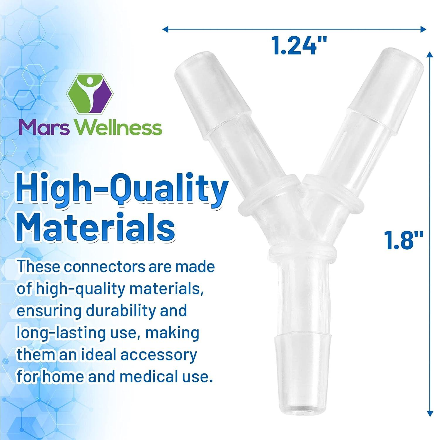 Oxygen Tubing Connectors Y Splitter 10Pack for Home & Medical Use Oxygen Therapy Cannula