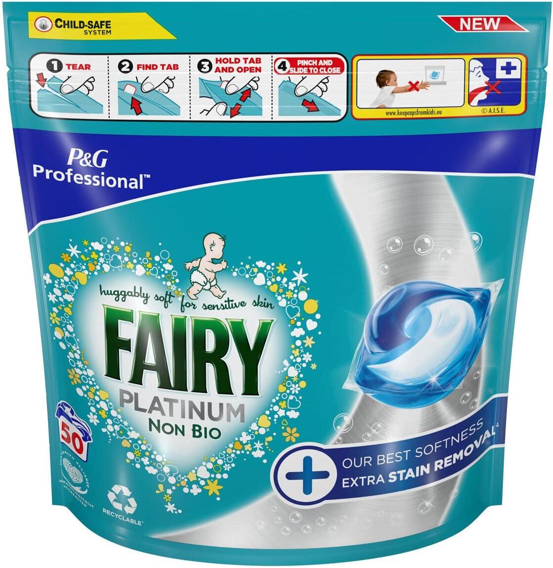 Fairy Non Bio Platinum Pods with Extra Stain Removal - Thumbnail 3