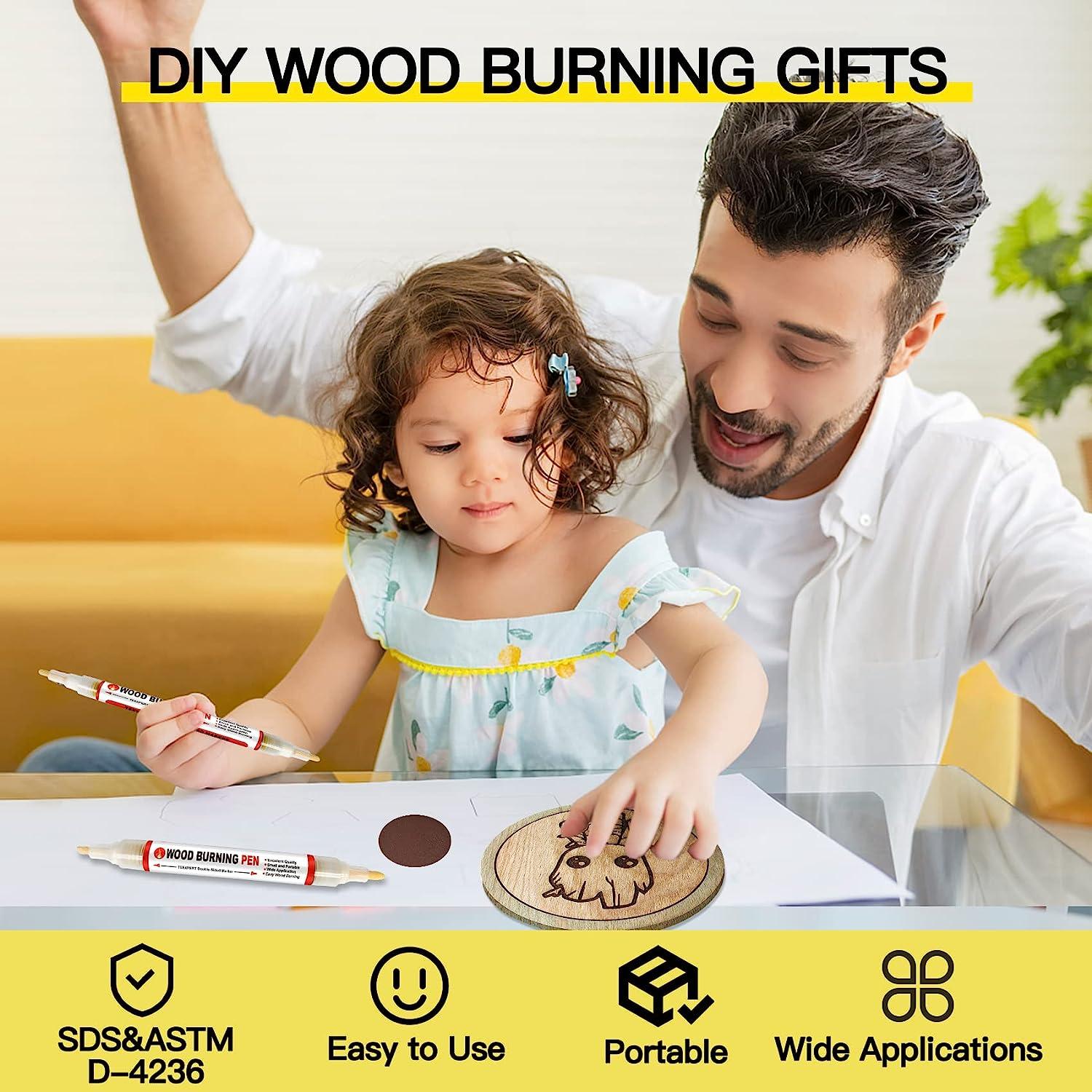 Wood Burning Gel Pen Kit,wood Burning Paste With Squeegee For Diy