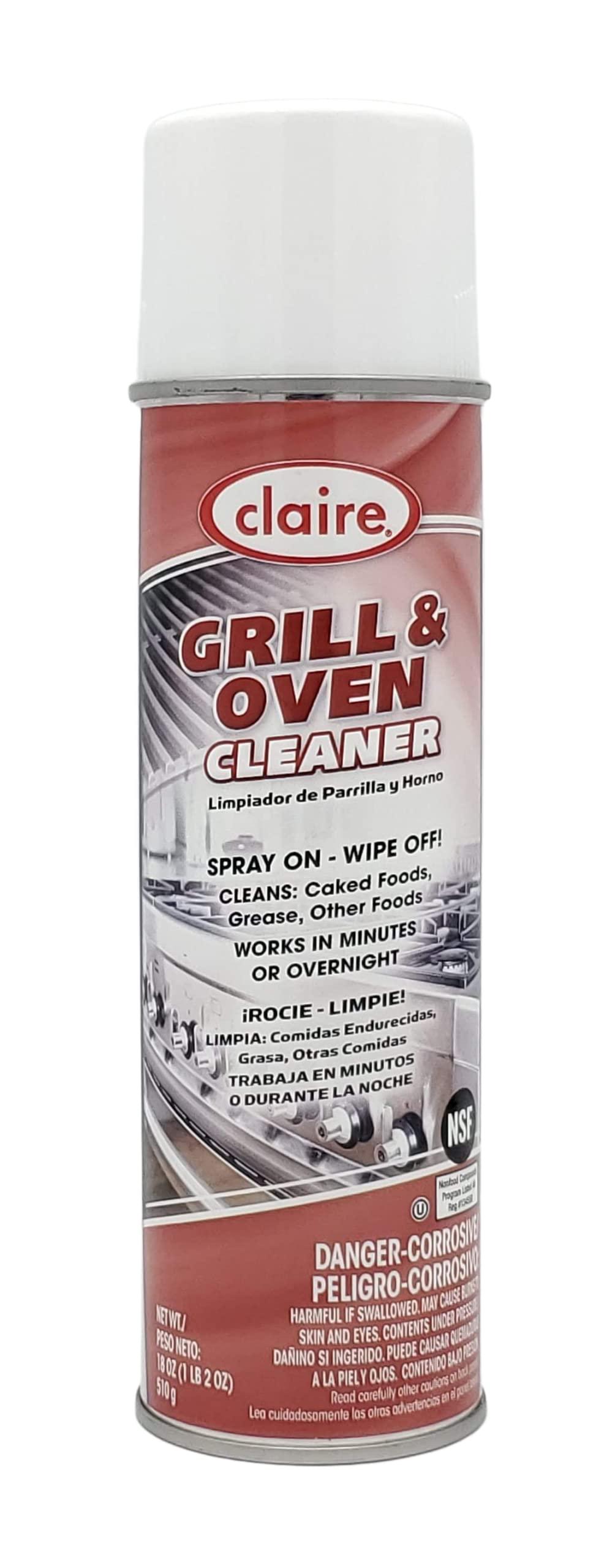 Claire Grill and Oven Cleaner 18 oz. can, red (CL8261)