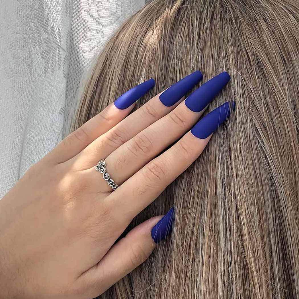 Elegant navy blue nail colors and designs for a Super Elegant Look | Blue  ombre nails, Navy blue nails, Navy blue nail designs
