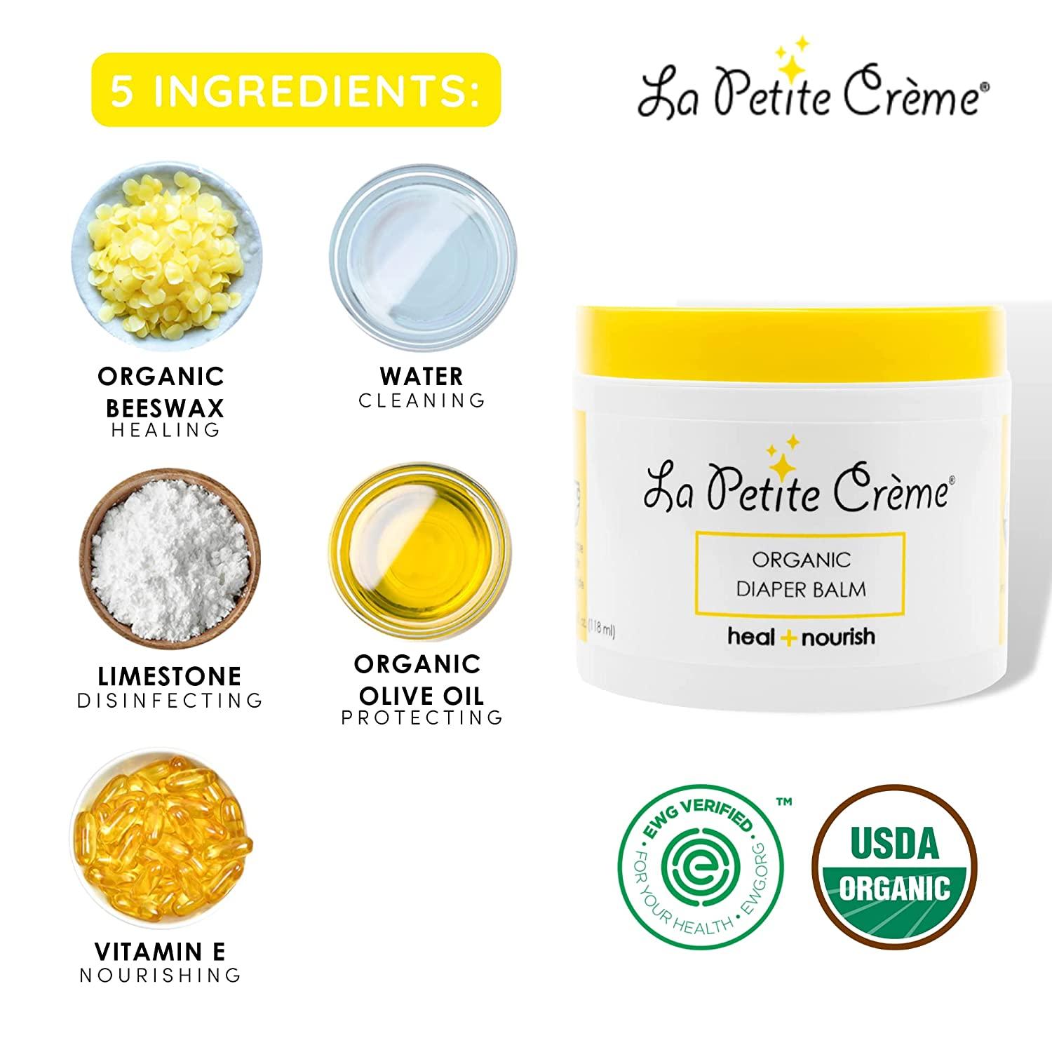 La Petite Creme French Organic Diaper Balm Healing and Nourishing