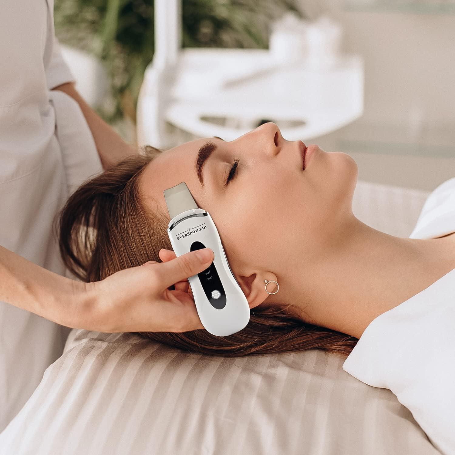 Skin Scrubber Face Spatula with Ultrasonic Technology for Deep Pore