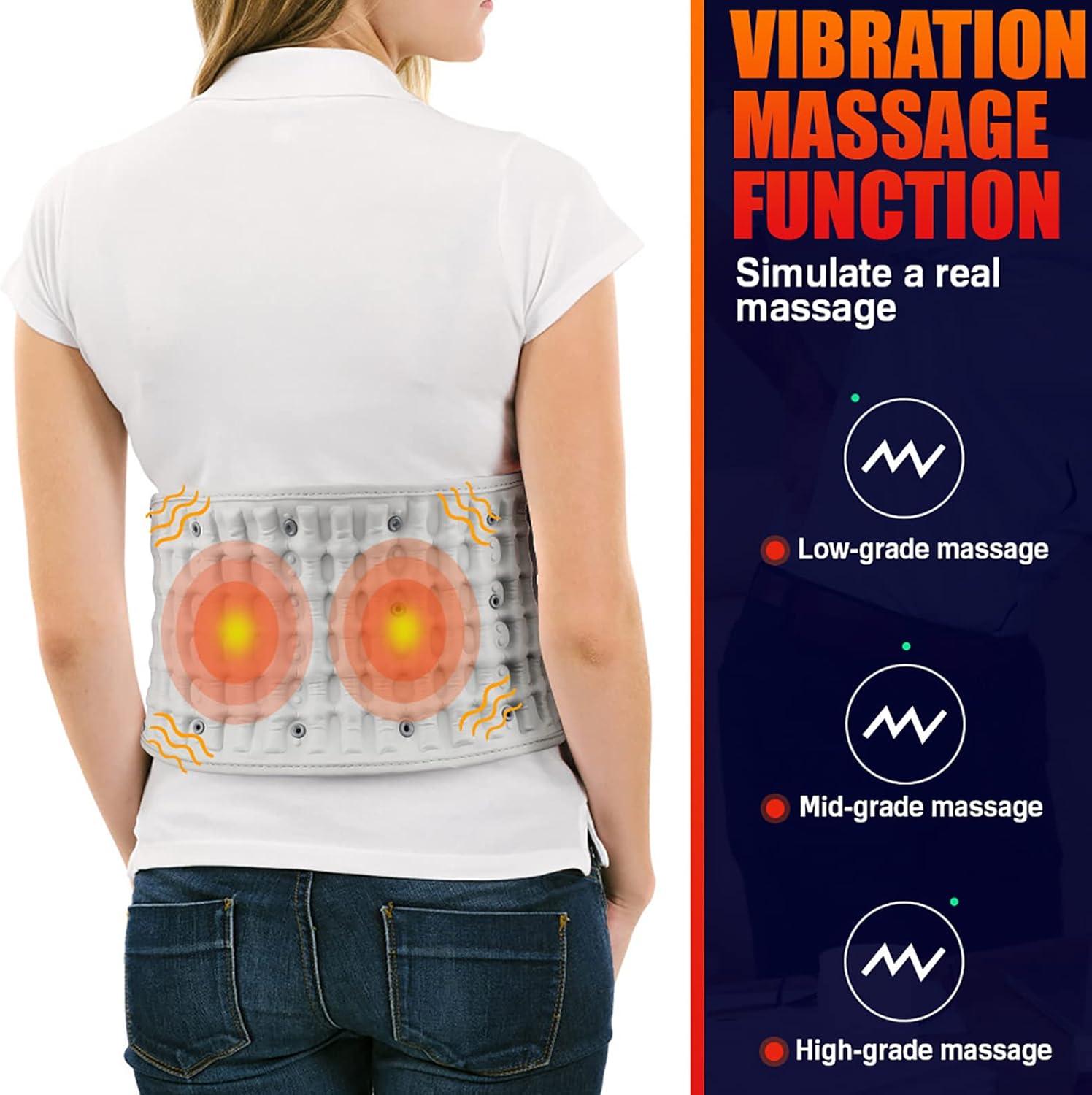 vibrations- und klopfmassage gürtel Flatile Heated Massage Waist Belt | 3-Speed Temperature & Vibration |  Enhance Blood Circulation Internationally | Buy Now with Express  International Delivery