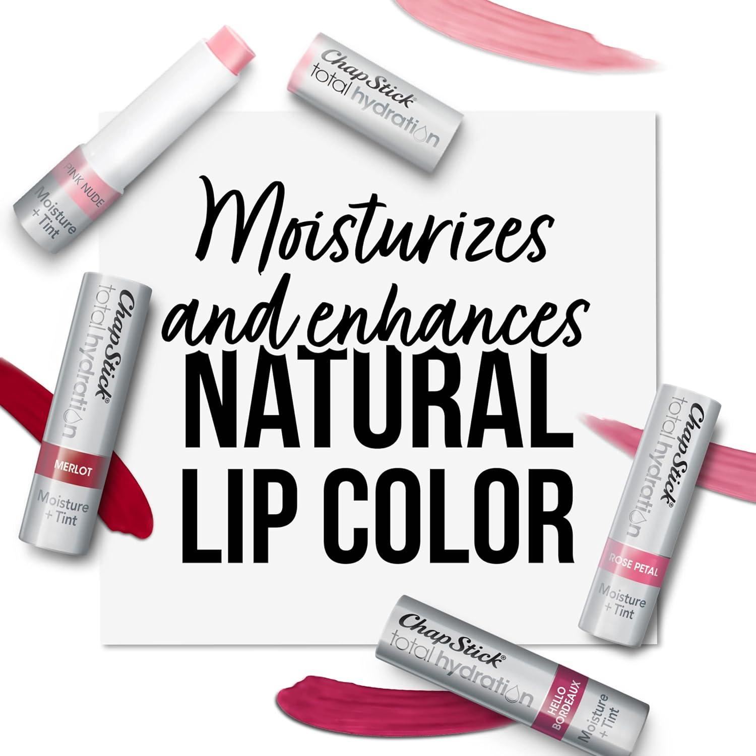 ChapStick Total Hydration Tinted Lip Balm Tubes and Lip Scrub Regimen ...