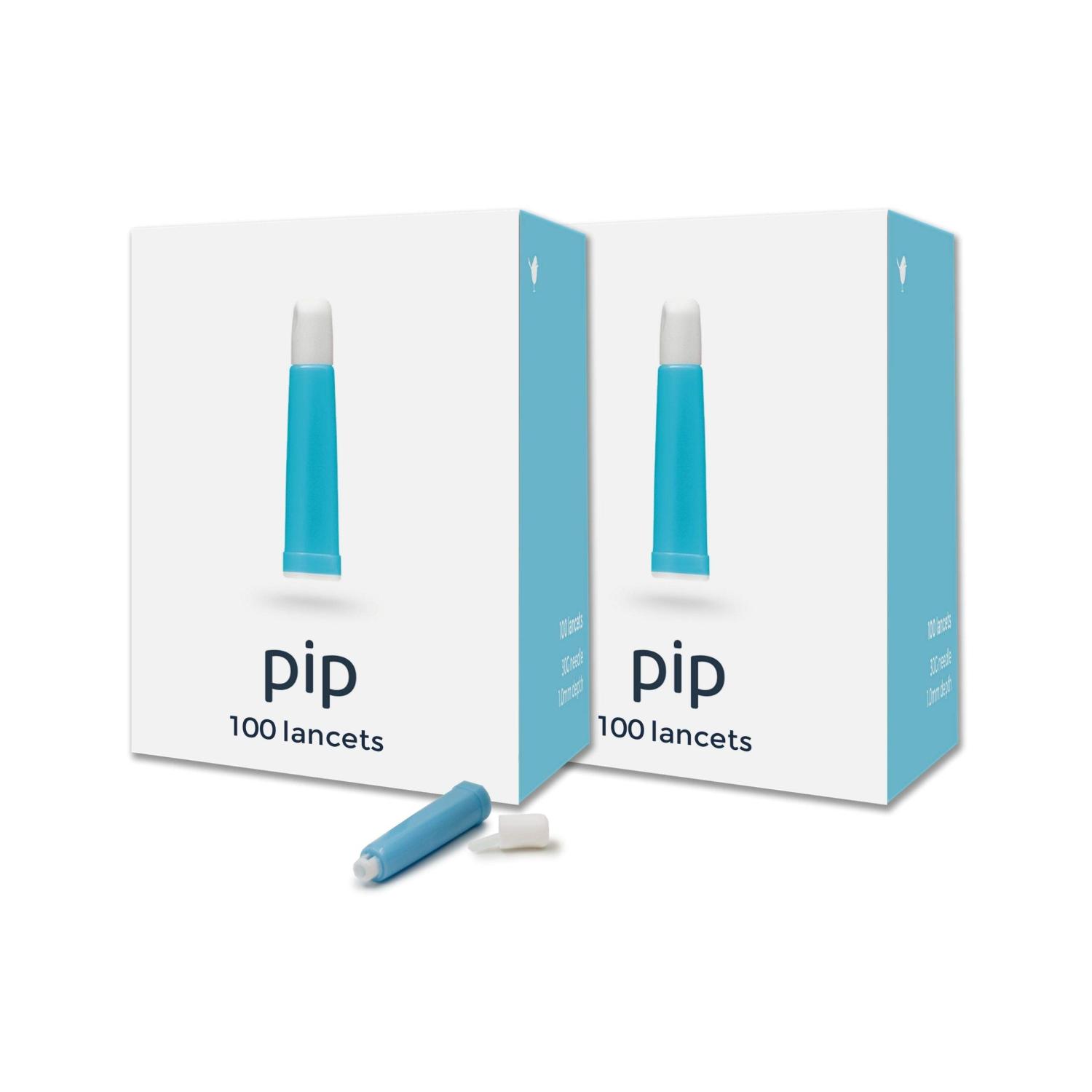 Pip Lancets 200 Count Value Pack 30G x 1.0MM Blue Premium Quality