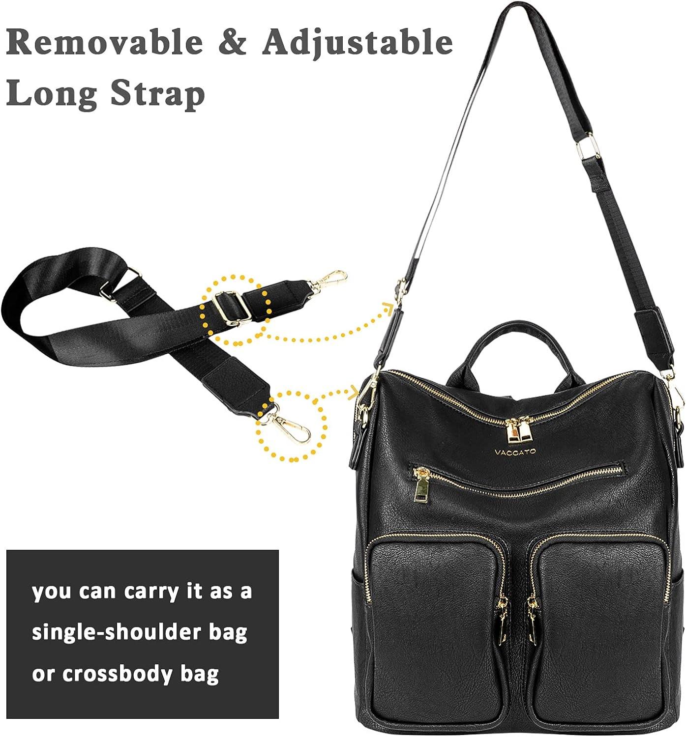 Women's Fashion Backpack Purse Multipurpose Design Convertible Handbags  Travel bag Backpack Purse for Women Convertible Large Travel Ladies Designer  Fashion Casual College Shoulder Bag (B&Black) : Amazon.in: Fashion