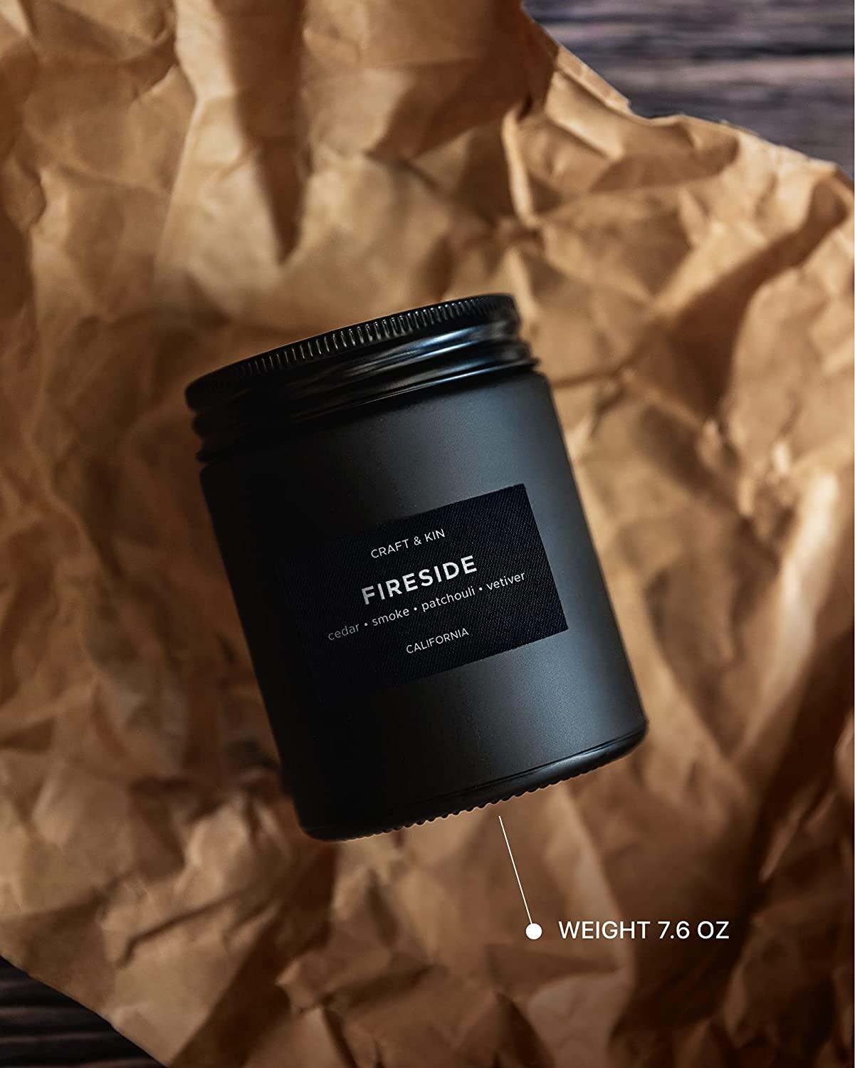 Scented Candles for Men Smokey Fireside Scented Candle Candle for