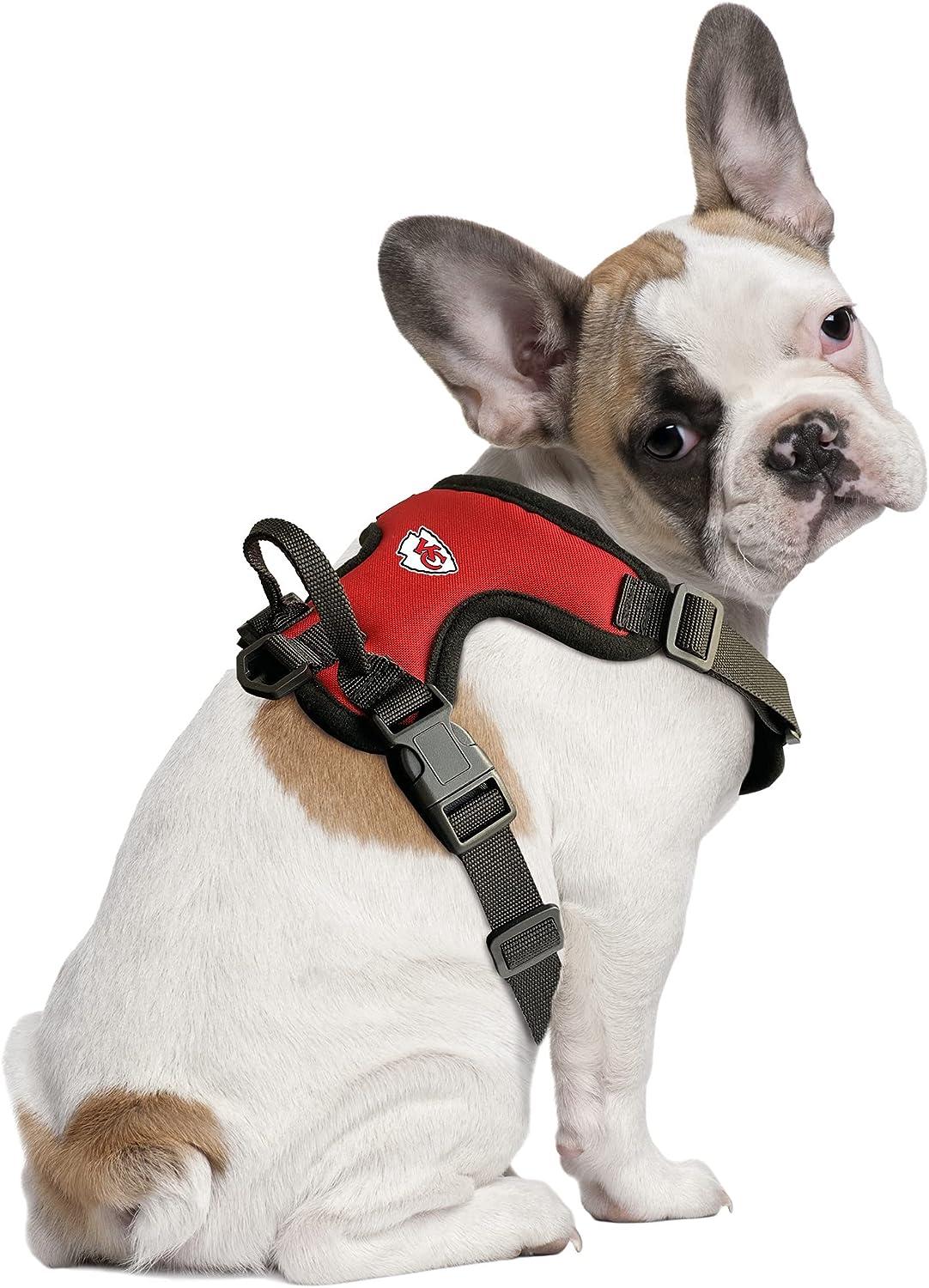 Little Earth Kansas City Chiefs Pet Harness – Front Clip, Officially Licensed NFL