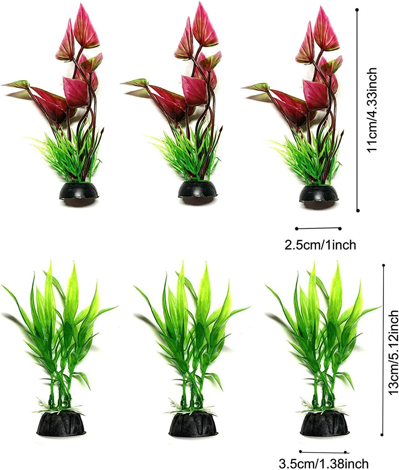 PietyPet 25 Pack Aquarium Plants, Fish Tank Decoration Colorful