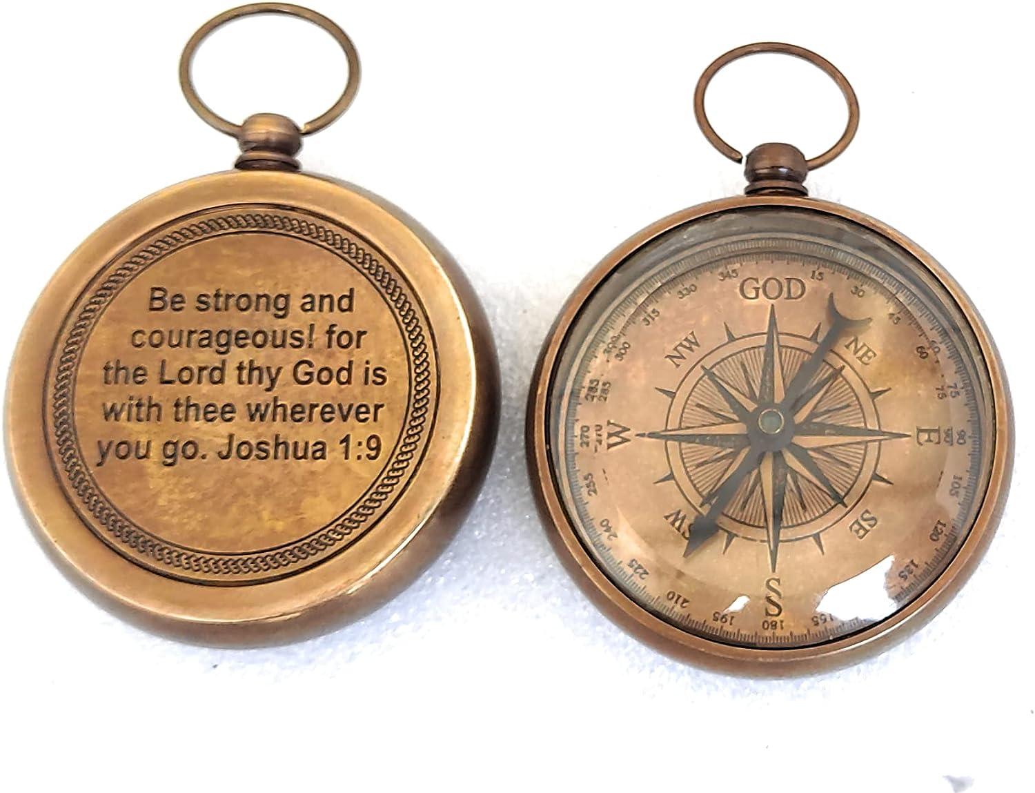 Religious Gifts - Sundial Compass - Christian Gifts for Men, Catholic  Gifts, Baptism Gifts for Boys, Gifts for Teen Boys, Graduation Gifts