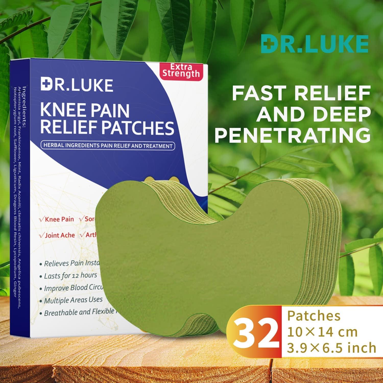 Herbal Knee Pain Relief Patches 32 Extra Strength Plasters for