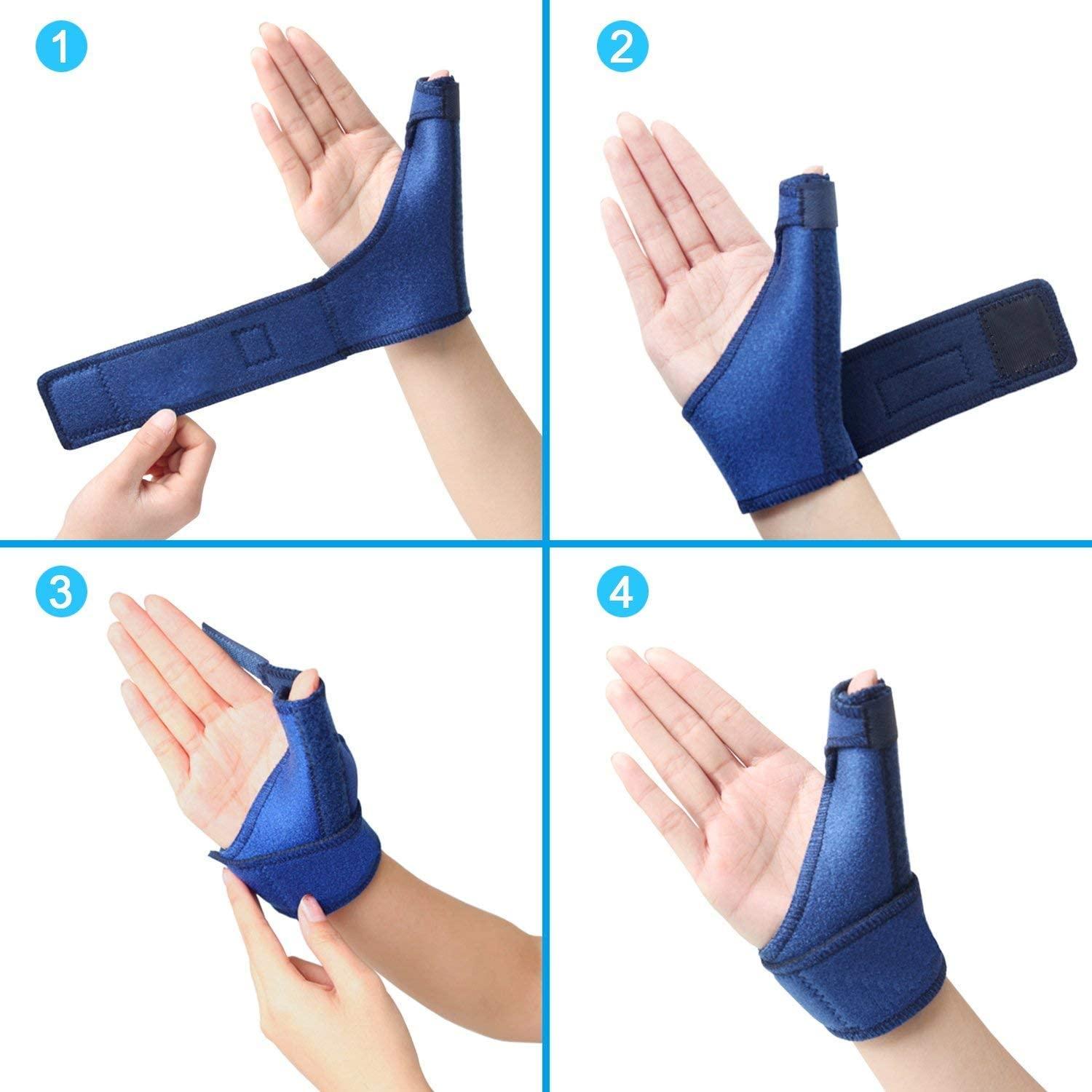 Corpower Trigger Thumb Brace Thumb Spica Splint for Pain, Arthritis