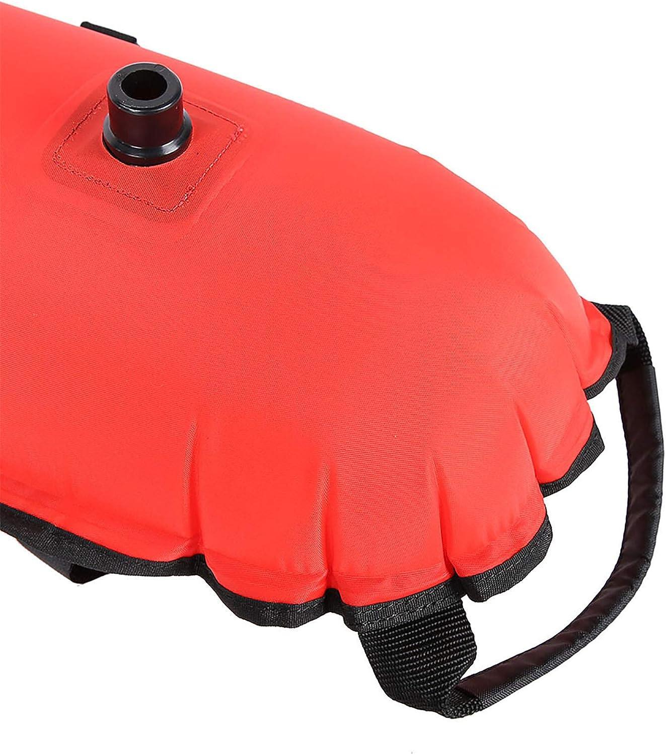 Diving Inflation Torpedo Buoy Float Ball with Flag and Rope 2 Plastic