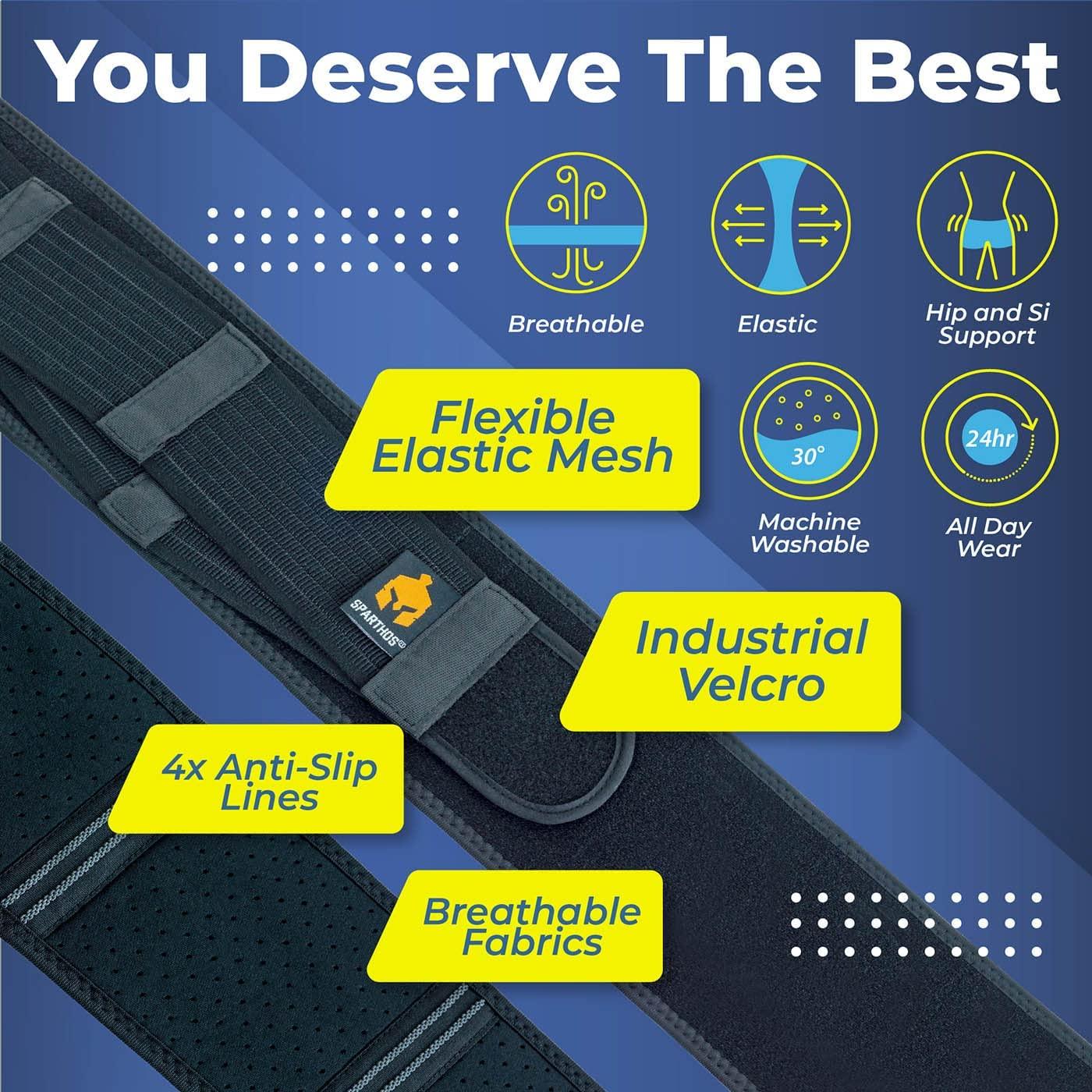 Sacroiliac Si Hip Belt by Sparthos Relief from Si Joint, Sciatica